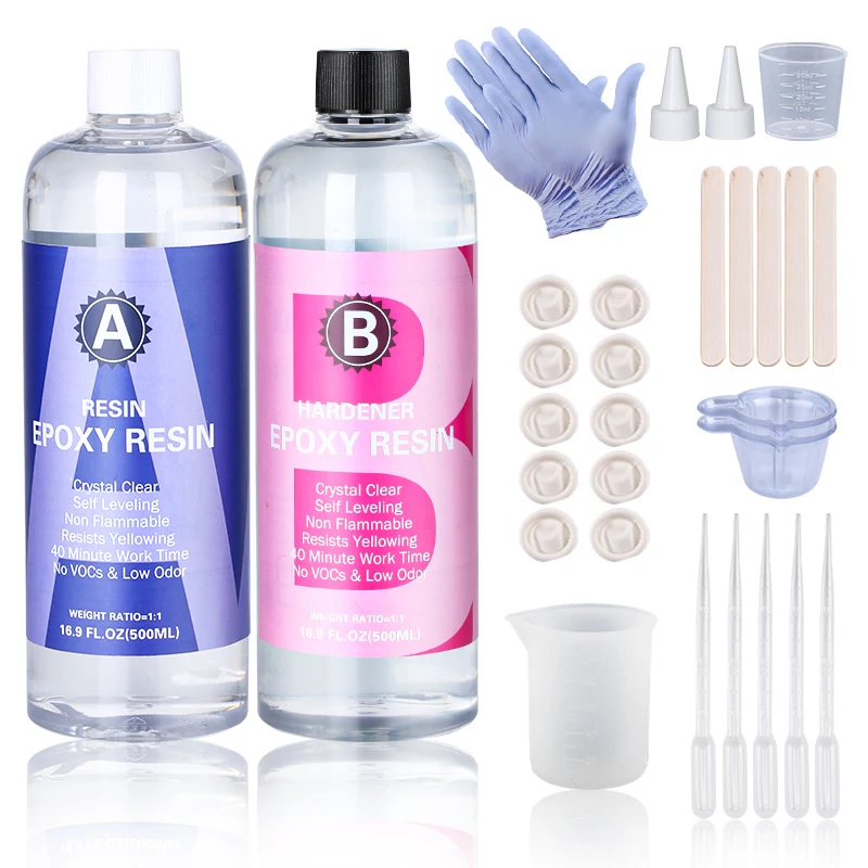Resin Art Ratio - Kristallklares Epoxidharz-Set, Hochglanz und Blasen, kostenloses