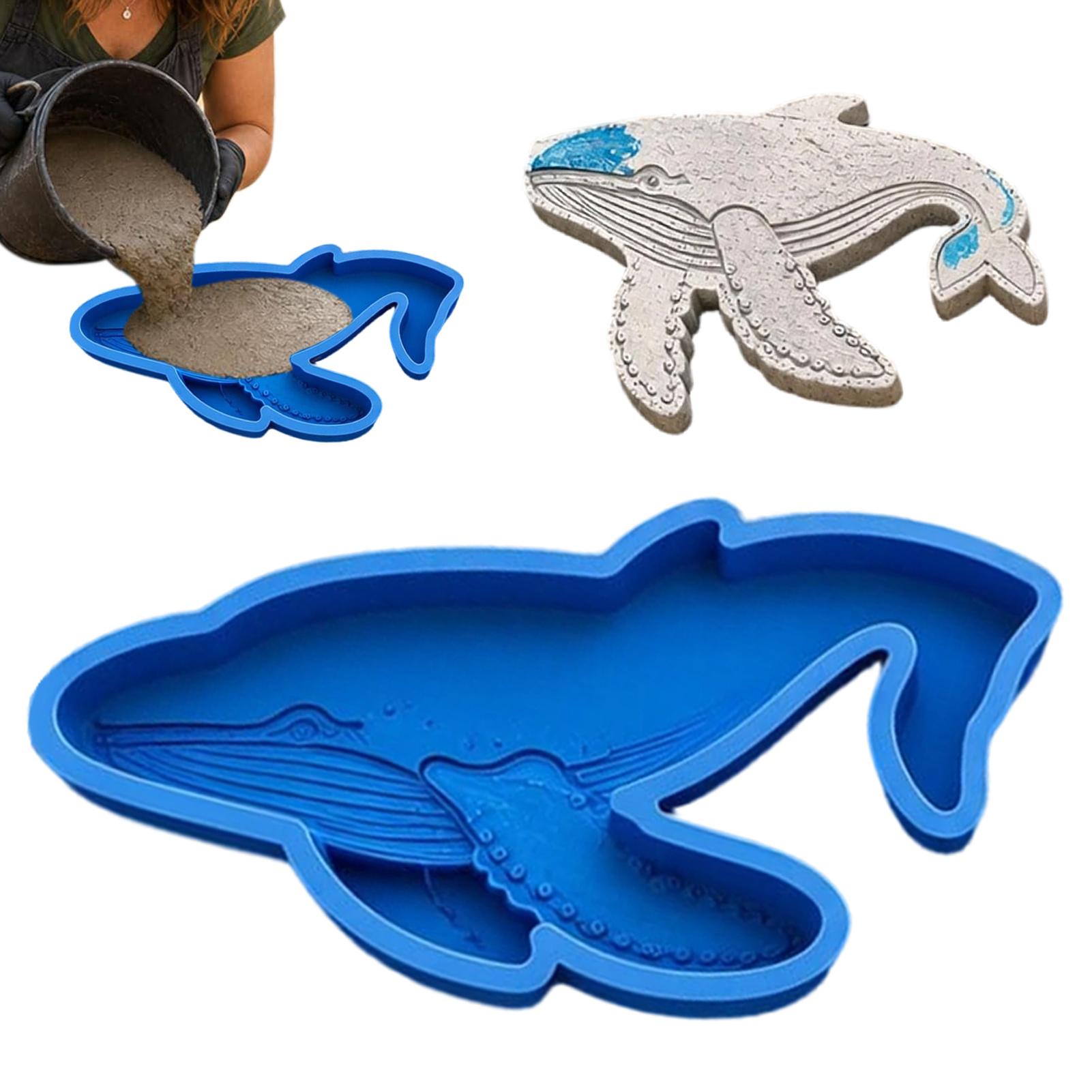 Resin Art Ocean - Gartenweg-Zementform, Beton-Wegbelag, Silikon, Ozean-Thema, wiederverwendbar, Garten-Trittstein,