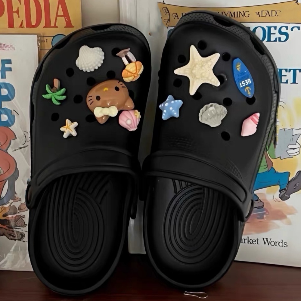 Resin Art Beach Theme - Sommer Strand Ozean Thema Harz-Schuh-Charms Niedliche