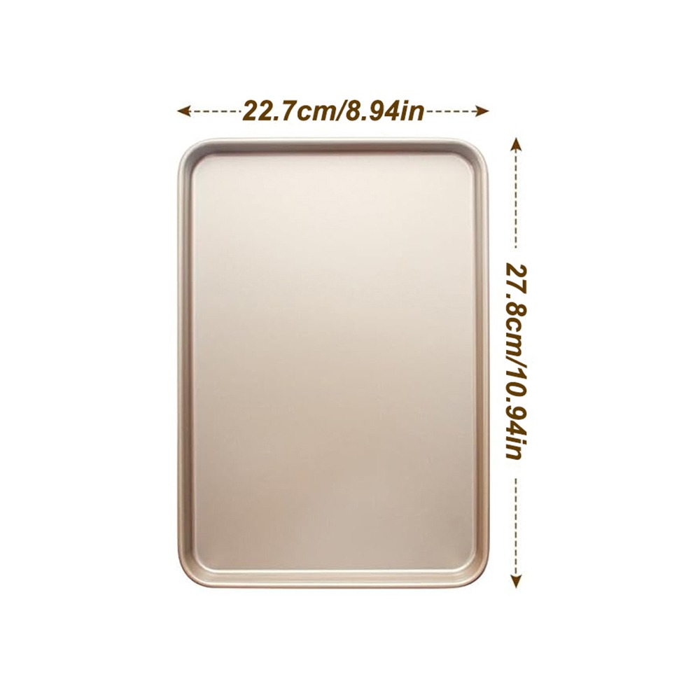 Tray Mold Rectangle - Robuste 9/11/13 Zoll Backform Antihaft-Kohlenstoffstahl Brotbackblech