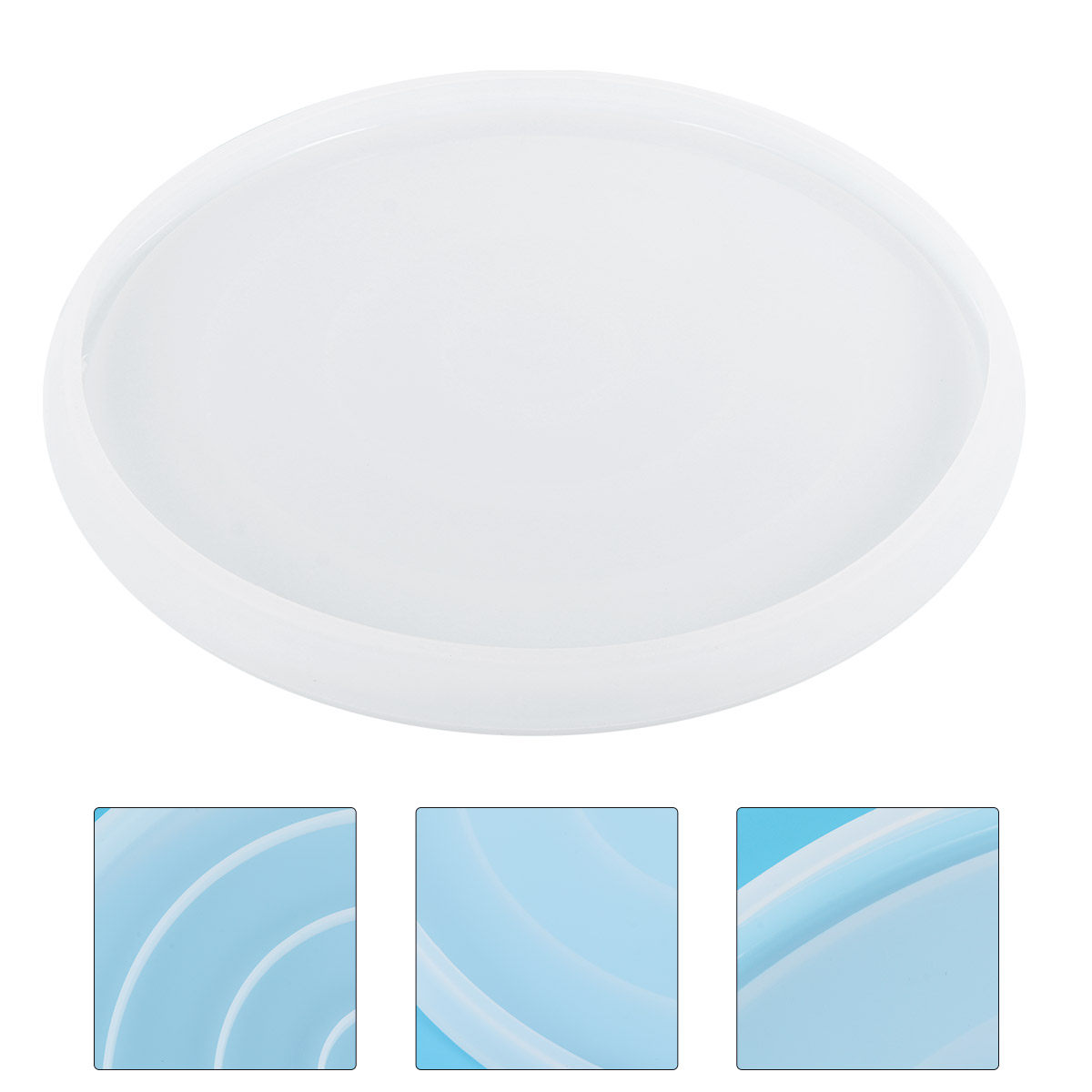 1 Stück Runde Silikonform für  – Resin Art Coasters Bewertung und Preis