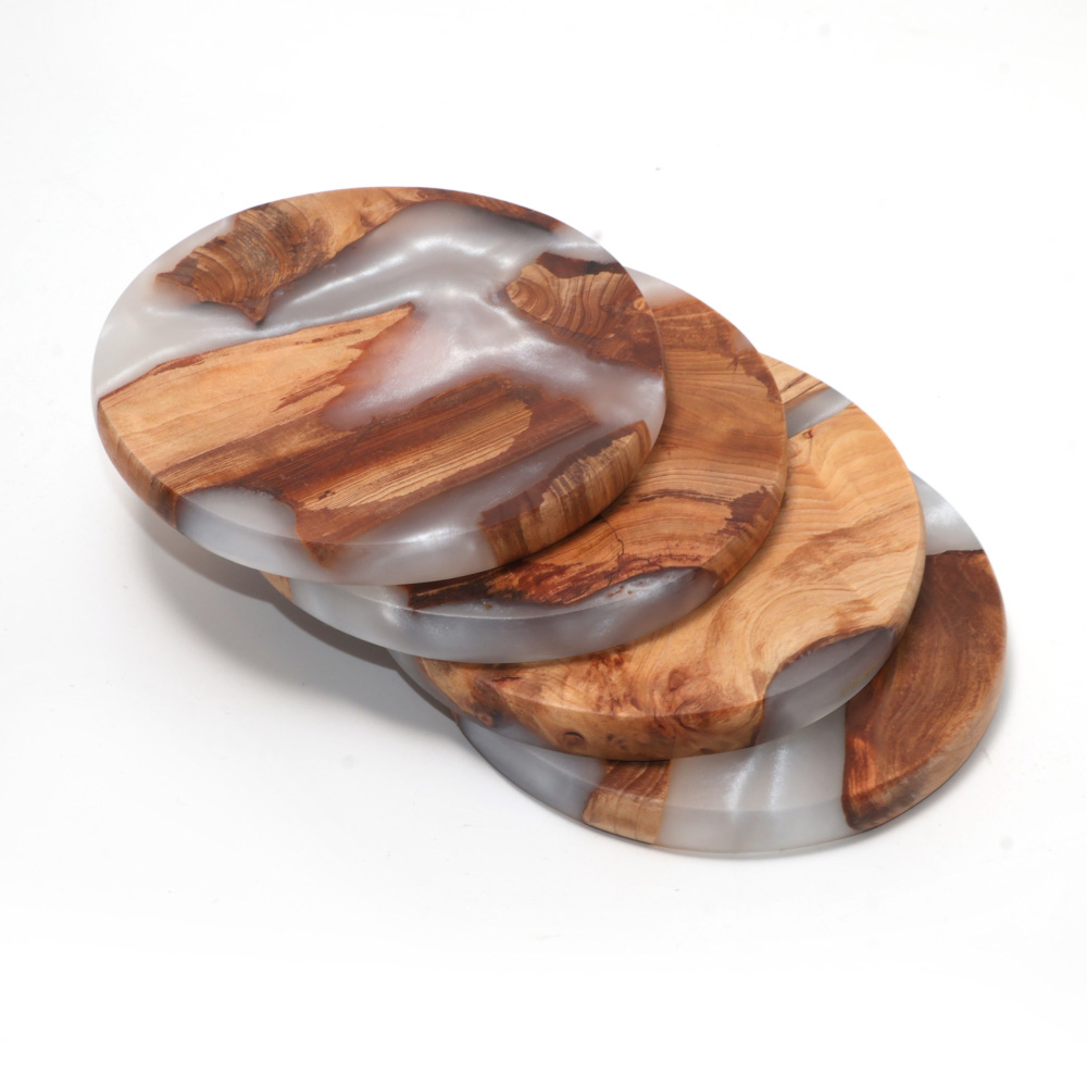 Getränkeuntersetzer-Set, Holz- – Resin Art Coasters Bewertung und Preis
