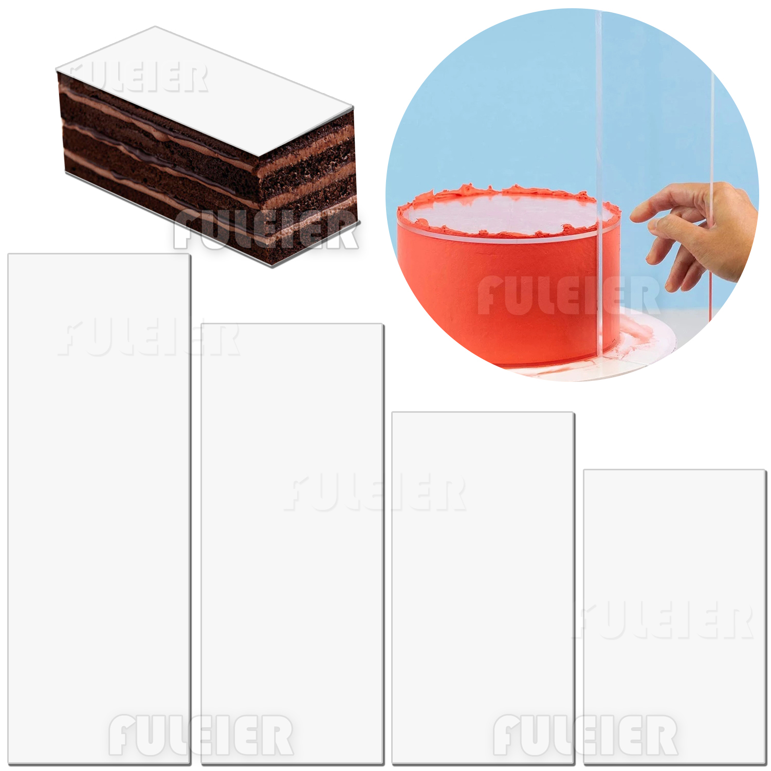 Acryl Kuchen Creme Schaber, re – Tray Mold Rectangle Bewertung und Preis