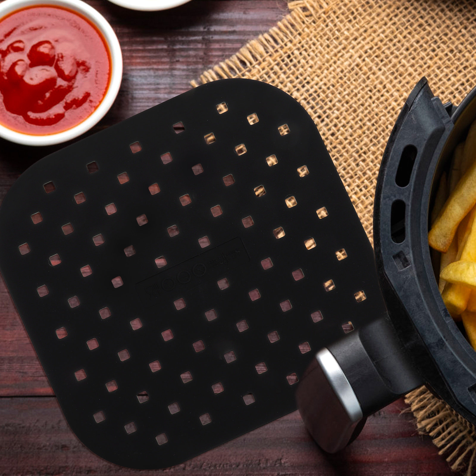 2 Stück Luftfritteusen-Einlage – Tray Mold Rectangle Bewertung und Preis