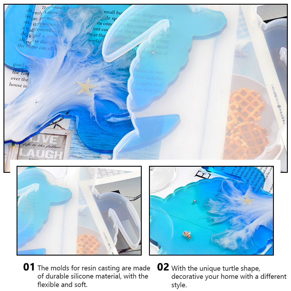 2 Stück Schildkrötenform Silik – Resin Art Coasters Bewertung und Preis