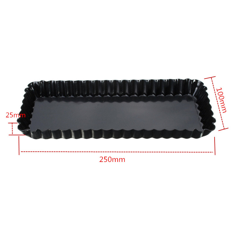 Geriffelte Pie Torte Pan Mold  – Tray Mold Rectangle Bewertung und Preis