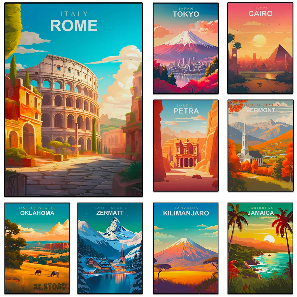 Weltreise-Städte Poster und Dr – Resin Art World Bewertung und Preis