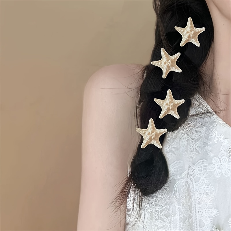 4er-Set elegante Seestern-Haar – Resin Art Beach Theme Bewertung und Preis