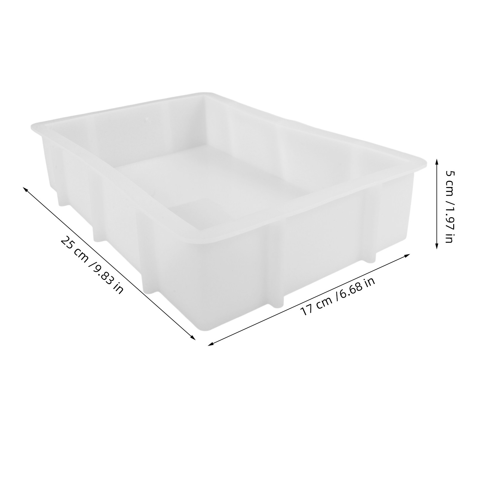 Tiefe Rechteckige Silikonform  – Tray Mold Rectangle Bewertung und Preis