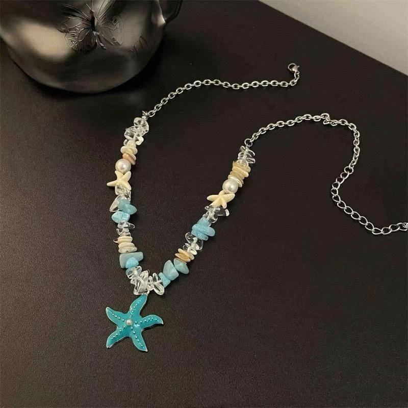 Boho Ozean-Thema Halskette See – Resin Art Beach Theme Bewertung und Preis