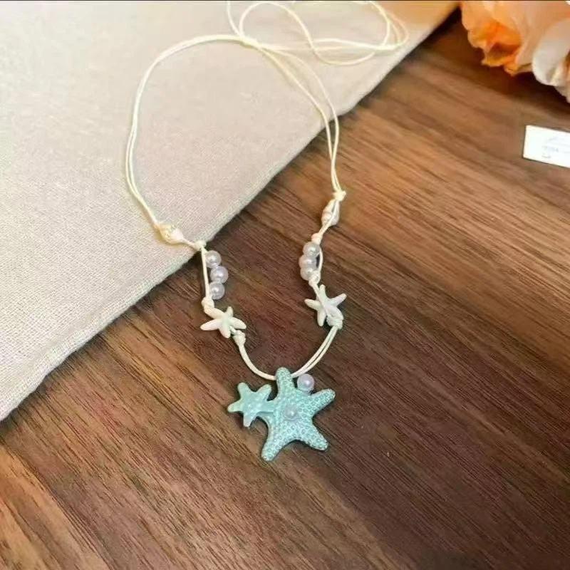 Boho Ozean-Thema Halskette See – Resin Art Beach Theme Bewertung und Preis